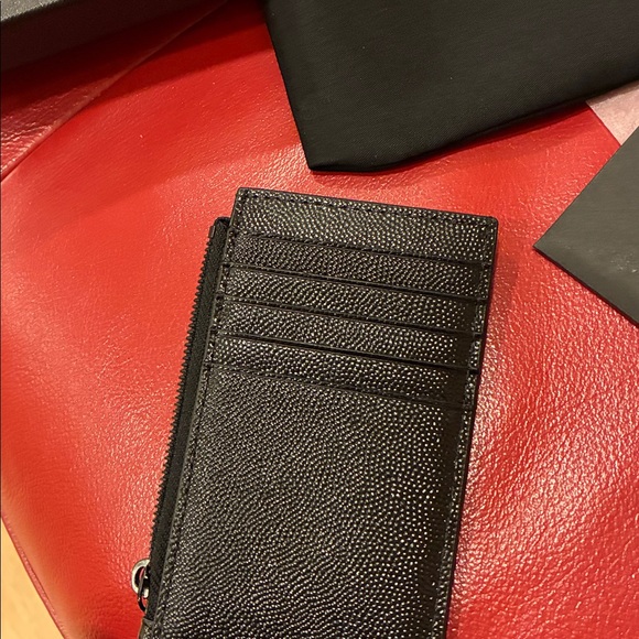 🖤SAINT LAURENT CARD CASE with zip - Picture 3 of 6
